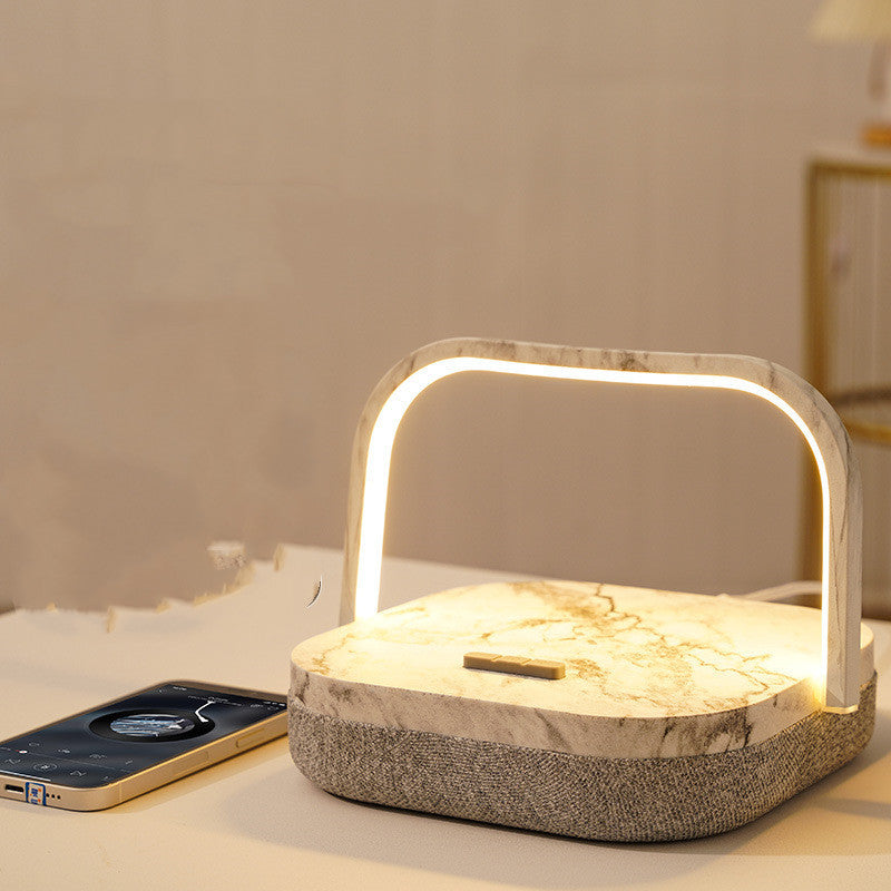 LumaCharge 3-in-1 LED Wireless Charger Bluetooth Speaker Desk Lamp