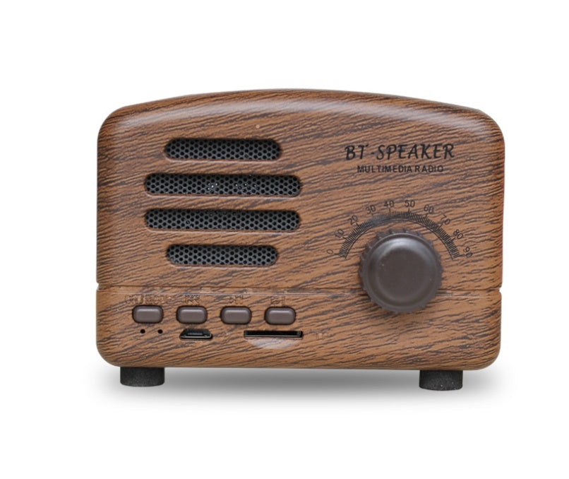 EchoCraft™ Vintage Wood Bluetooth Speaker