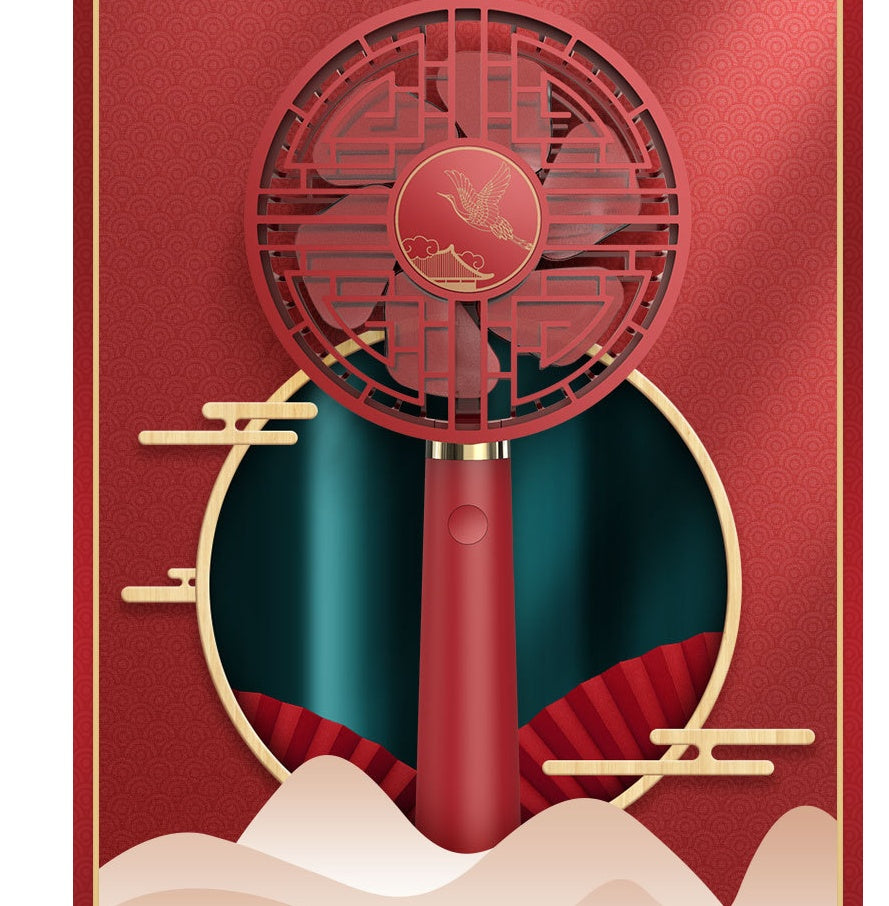 BreezeFlow USB Charging Handheld Fan – Portable, Rechargeable Personal Cooling Solution