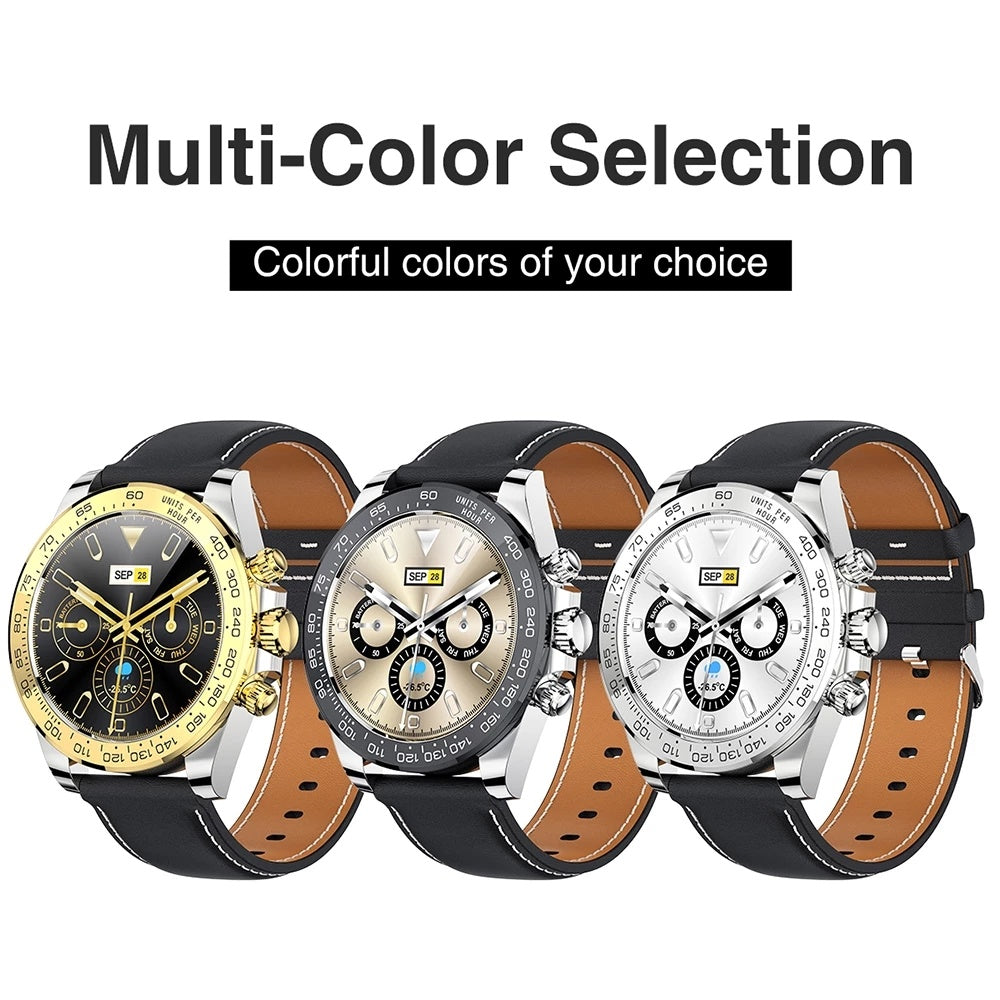 AquaSport 360 – Fashion Stainless Steel Smart Watch with IP68 Waterproof & Fitness Tracking