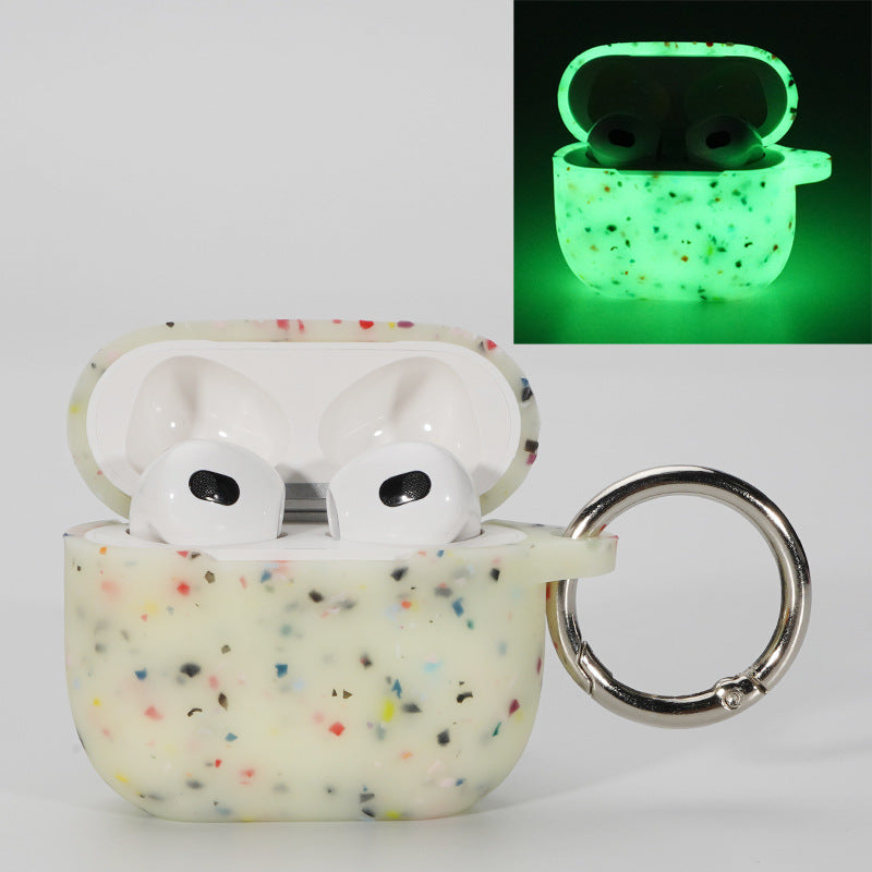 GlowBloom™: Luminous Floral Silicone Headphone Case