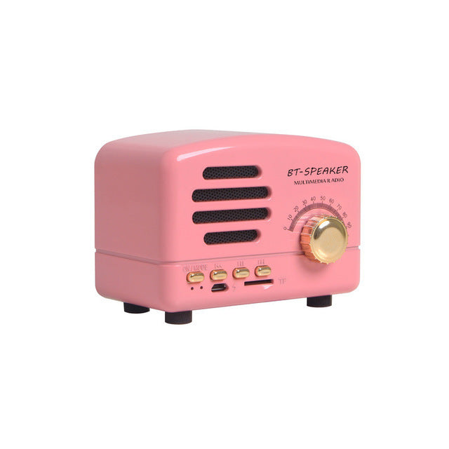 EchoCraft™ Vintage Wood Bluetooth Speaker