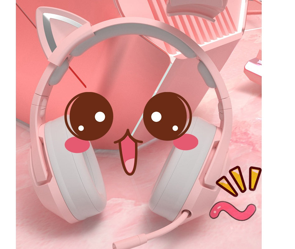 Ecstasy™ Pink ECG Gaming Earphones – Cute, Stylish, and High-Performance Sound for the Gamer Girl