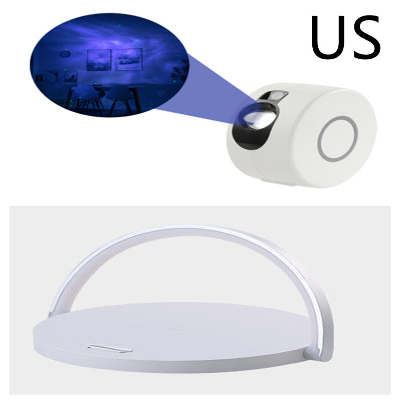 The GlowCharge Qi Wireless Charging Table Lamp