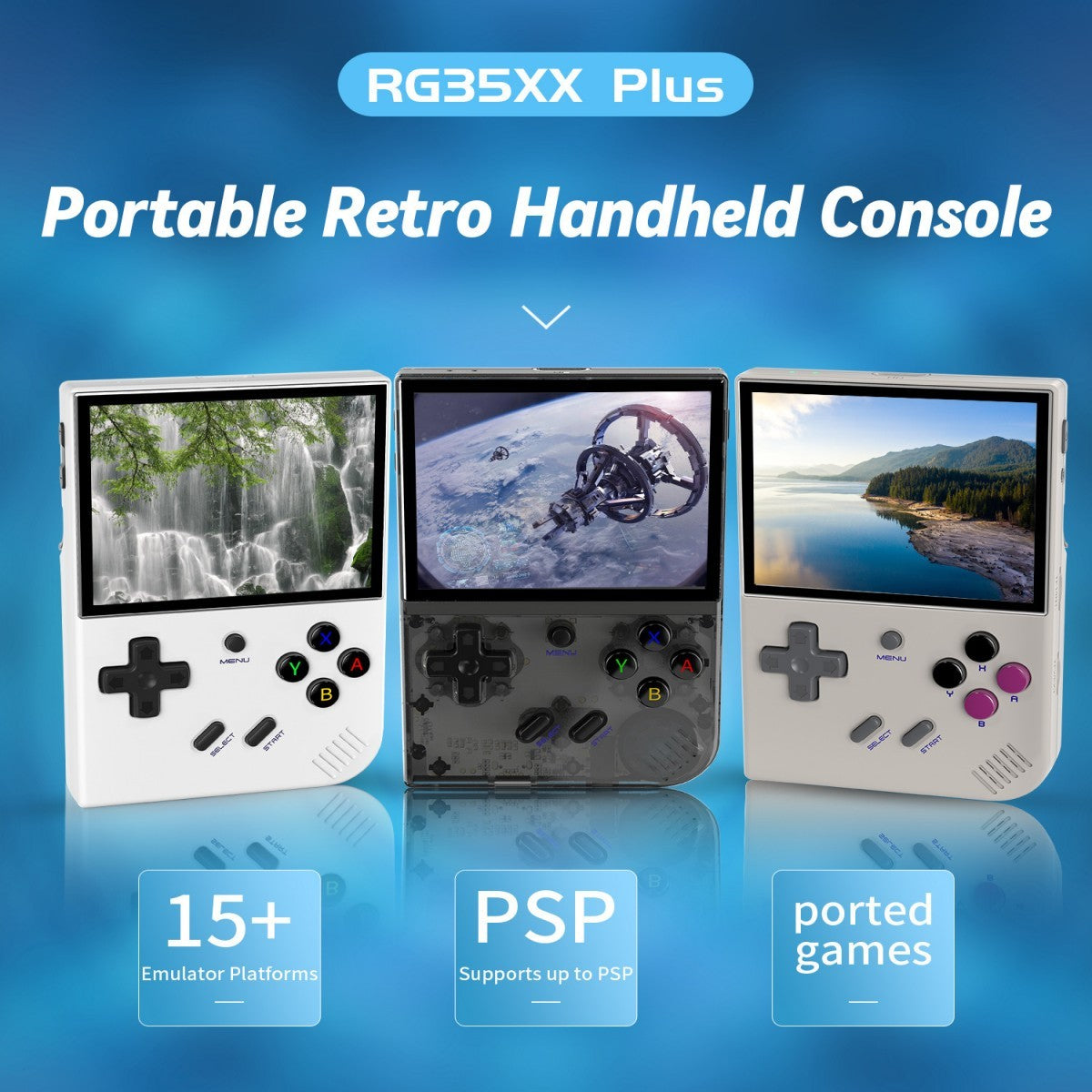 RetroMax RG35XX Plus Handheld Game Console