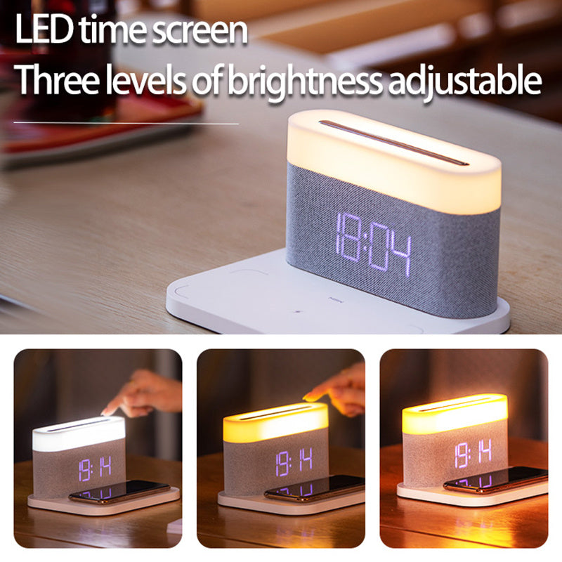 LumaCharge™ Wireless Charger Clock & Night Light