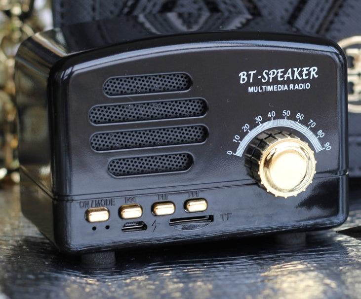 EchoCraft™ Vintage Wood Bluetooth Speaker