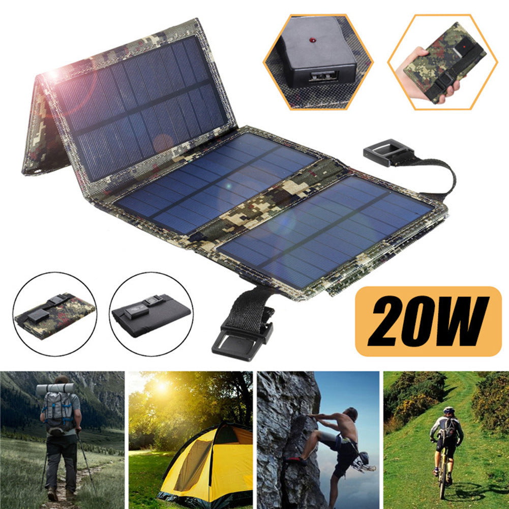 EcoCharge™ Outdoor Solar Panel Charging Bag – Portable, Folding, Compact Solar Charger for Mobile Devices