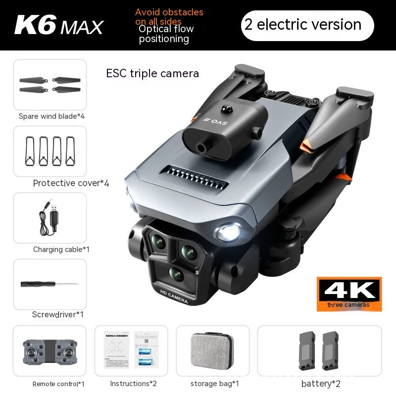 SkyMaster™ K6 MAX UAV - Triple-Camera HD Aerial Drone