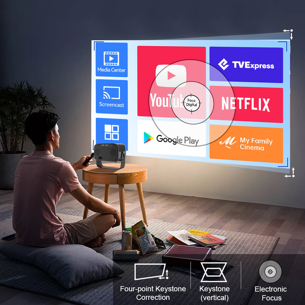 VisionLux Pro HD Smart Portable Projector