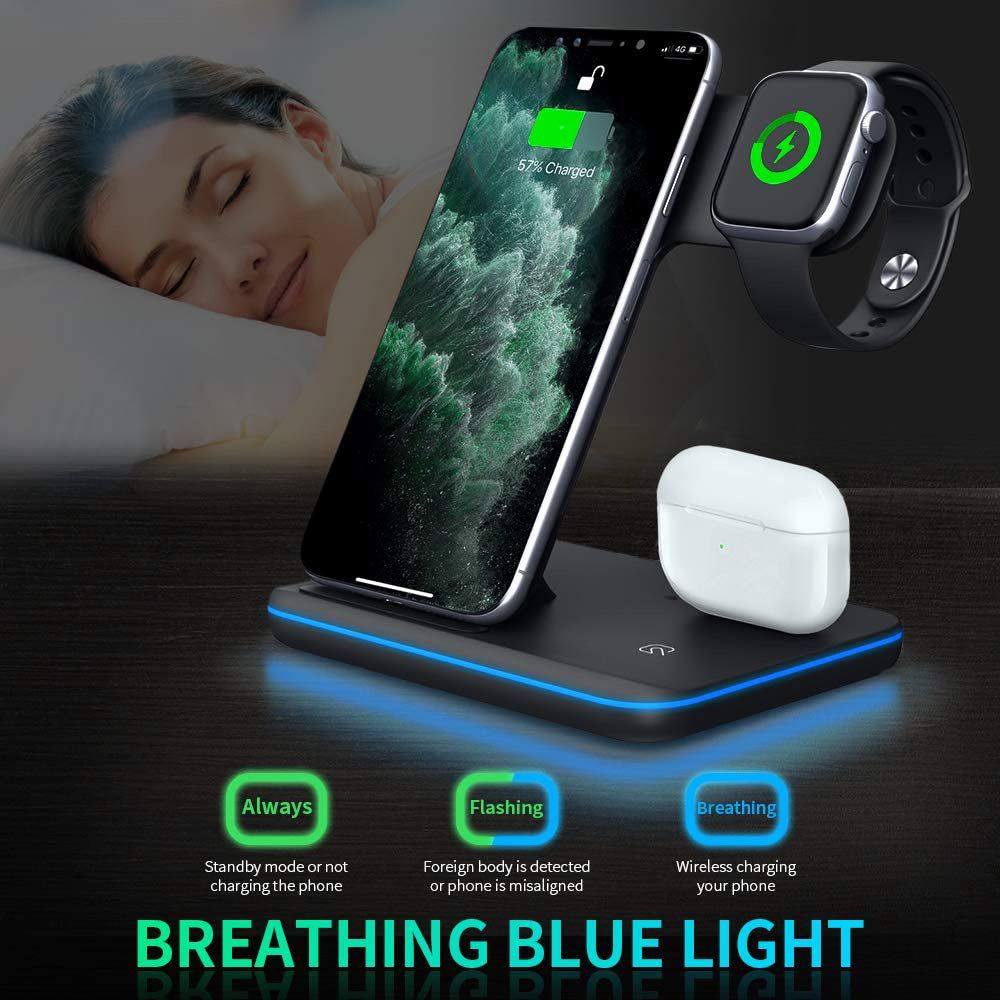 TrioCharge™ 3-in-1 Wireless Charging Stand