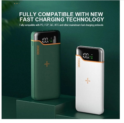 PowerMax™ 20,000mAh Wireless Charging Power Bank – 22.5W Super Fast Charging with 15W Wireless Output