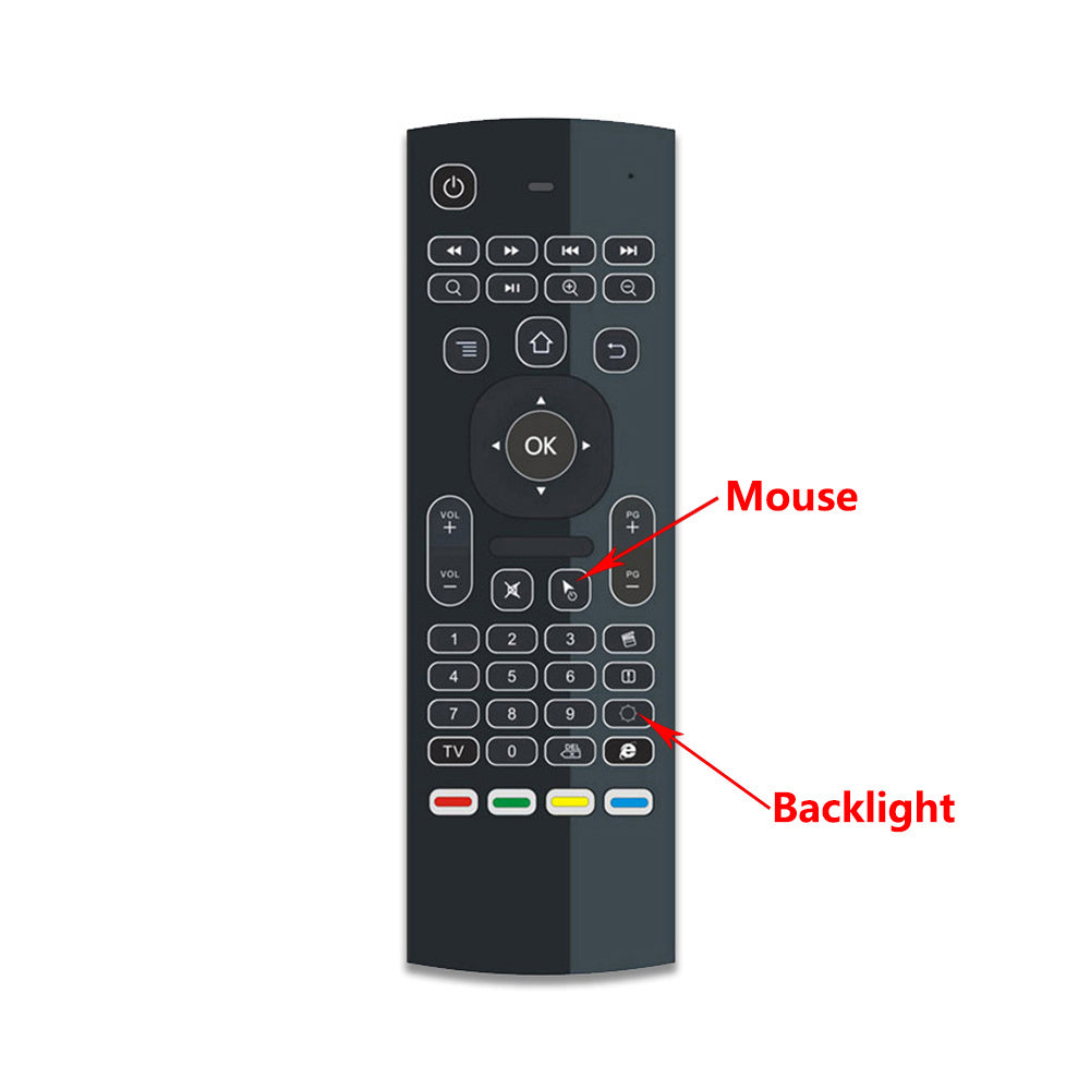 AirControl Pro™ — Backlit Smart Voice Remote & Wireless Keyboard
