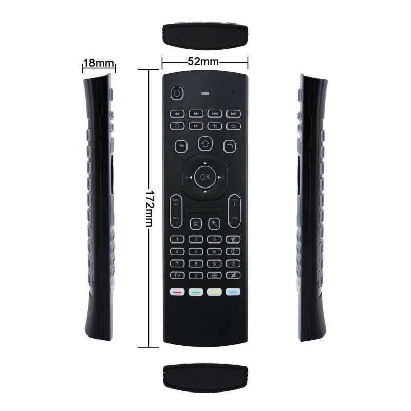 AirControl Pro™ — Backlit Smart Voice Remote & Wireless Keyboard