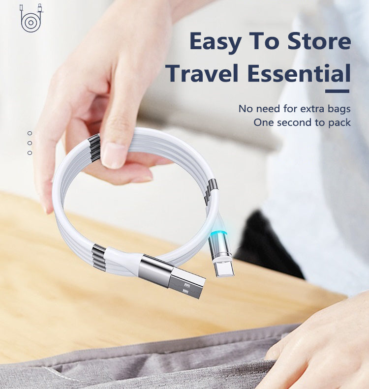 MagnaCharge Pro – 3A Fast Charging Magnetic Data Cable for Apple Devices