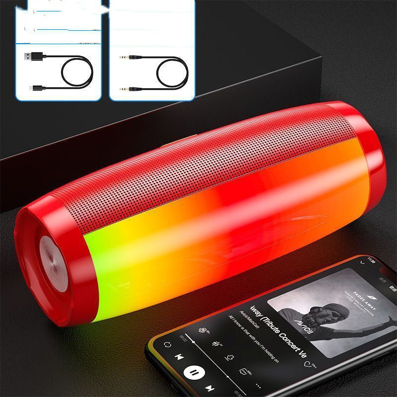 VibeSync 360 – High-Volume Bluetooth Speaker with Colorful LED Lights & Subwoofer
