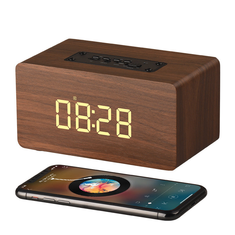 The TimelessTone Wooden Bluetooth Speaker Clock