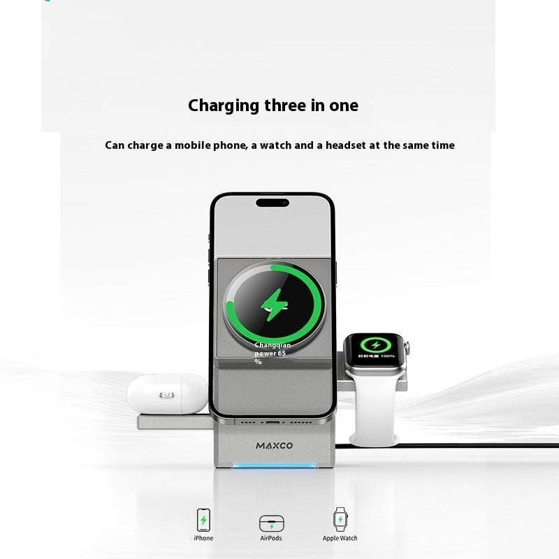 MagnaCharge™ Qi2 Magnetic Touch Rotating Wireless Charger