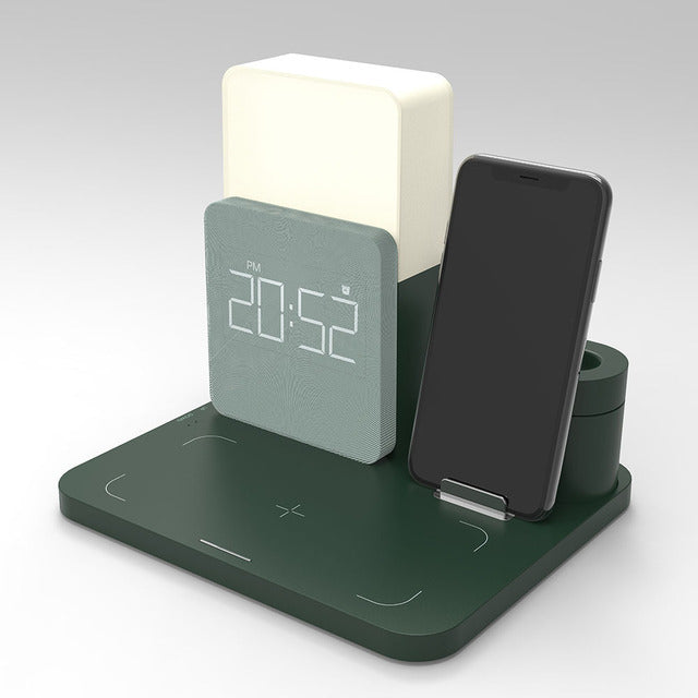 LumaCharge LED Alarm Clock & Magnetic Wireless Charger