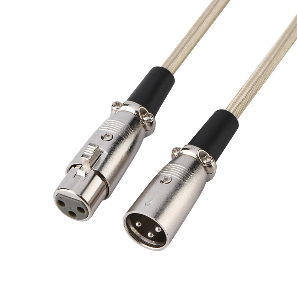 3 Pin XLR Male to XLR Female Microphone Mic Cable Audio Cord Wire 1 Meters / 3.3 Feet