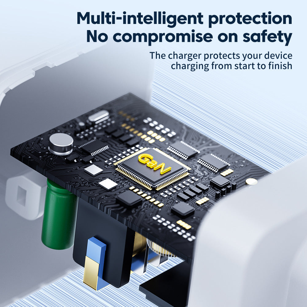 PowerFlux 67W GaN Three-Port Fast Charger