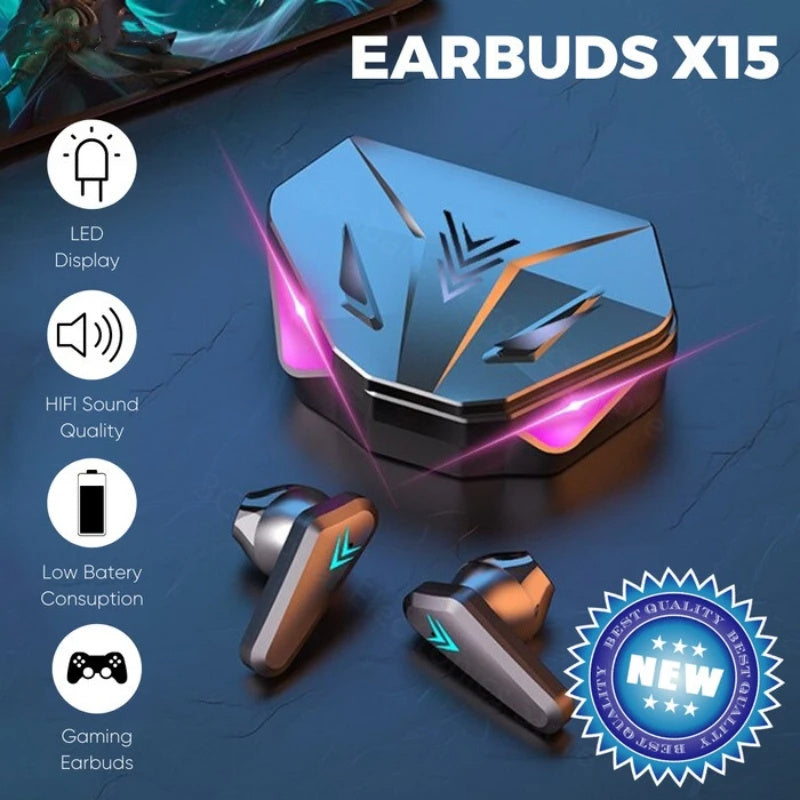 X15 AeroPods™: True Wireless Bluetooth V5.1 In-Ear Sport & Gaming Headphones