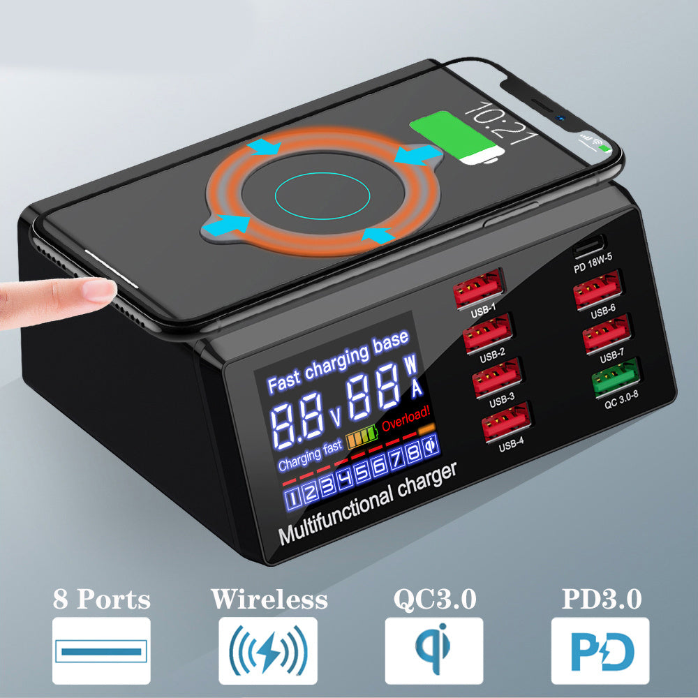 The "Virelux LuxeCharge™" Multi-Interface Wireless Charger