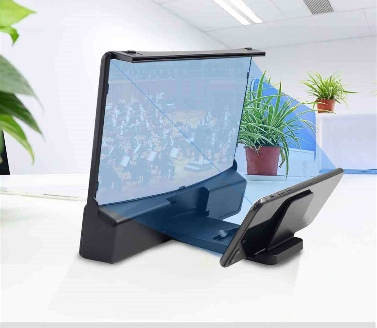 VistaMax Duo – 10” Curved Mobile Screen Magnifier with Dual Bluetooth Speakers