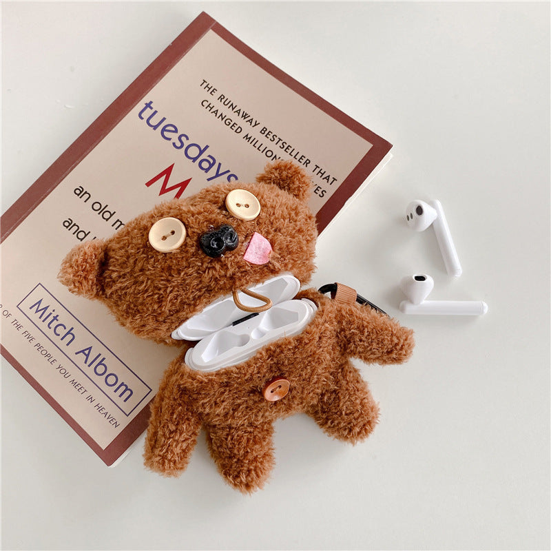 CuddleBear™ Plush Button Earphone Protective Case