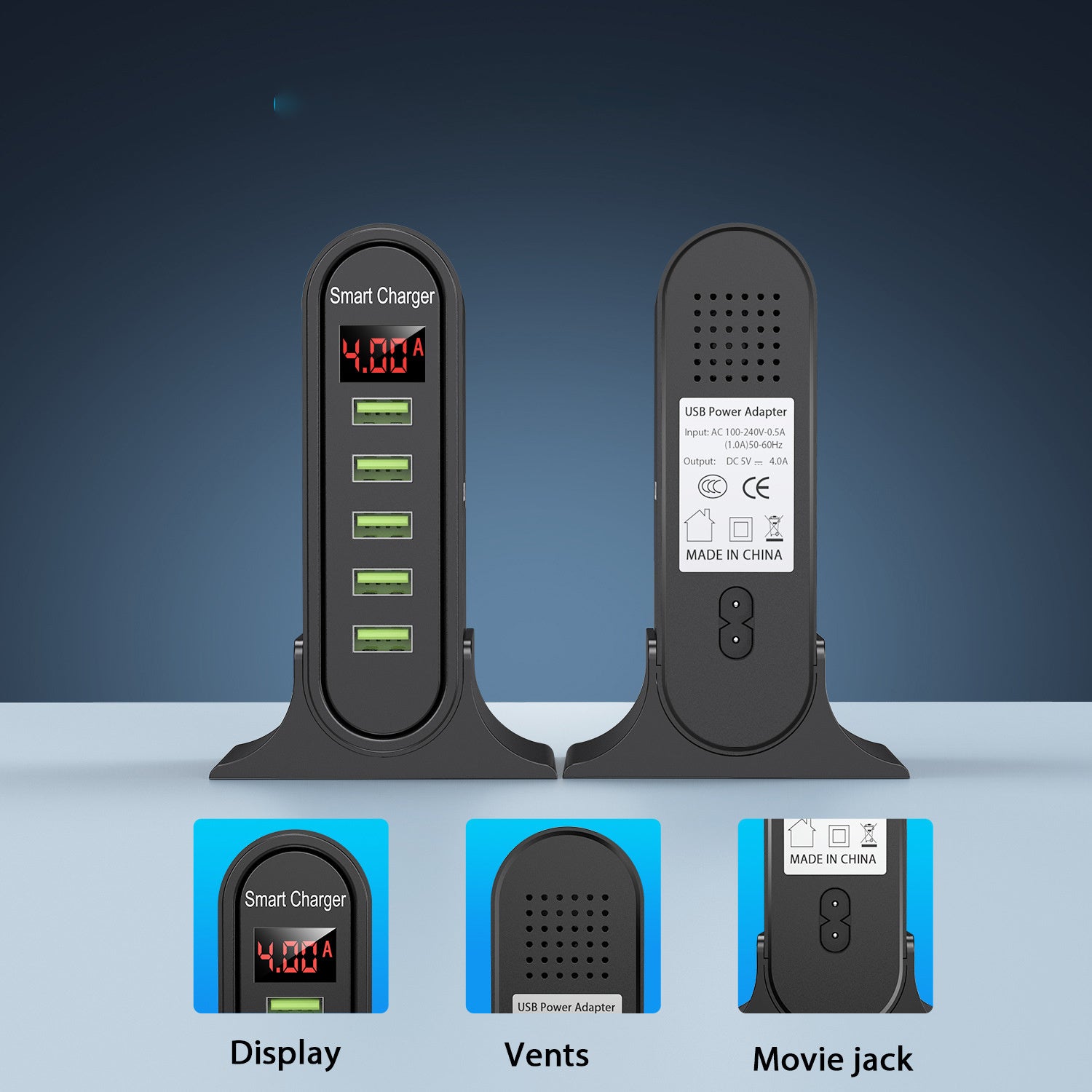 ChargeMaster Pro: Smart LED Digital Display Charger