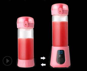 JuiceGo Mini Electric Juicer Cup – Portable Glass Charging Juicing Machine for Fresh & Healthy Drinks