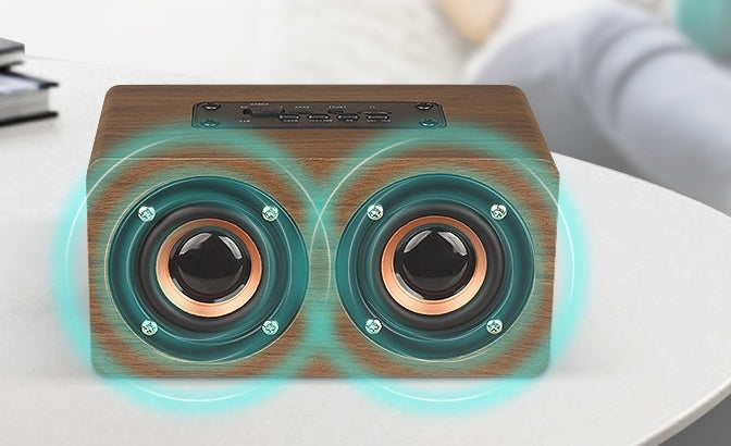 The TimelessTone Wooden Bluetooth Speaker Clock