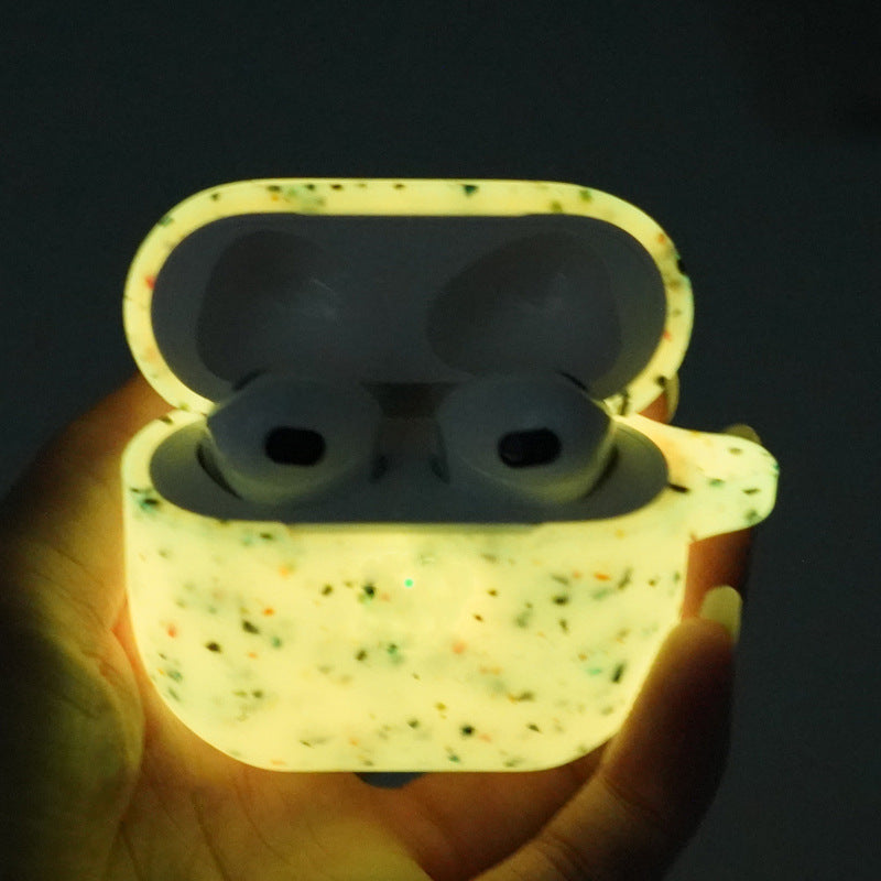 GlowBloom™: Luminous Floral Silicone Headphone Case