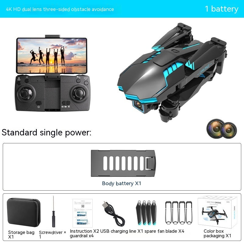 SkyMaster™ 4K UAV Aerial Photography Drone – Dual Camera, Optical Flow Positioning, Obstacle Avoidance & Fixed-Height Control