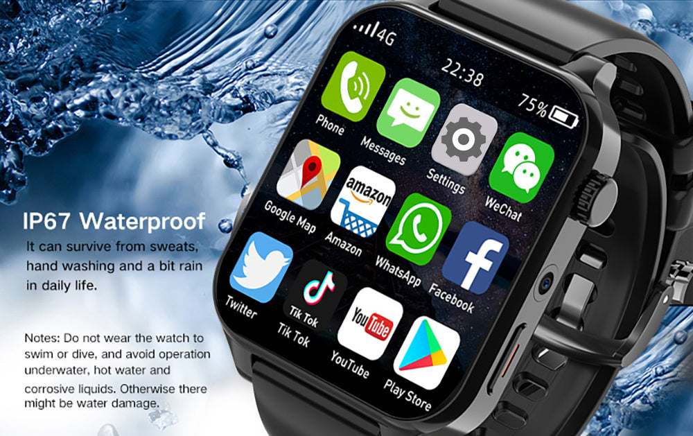 VisionX™ Smart Watch - Large Screen Gaming, Photography & Payment Hub