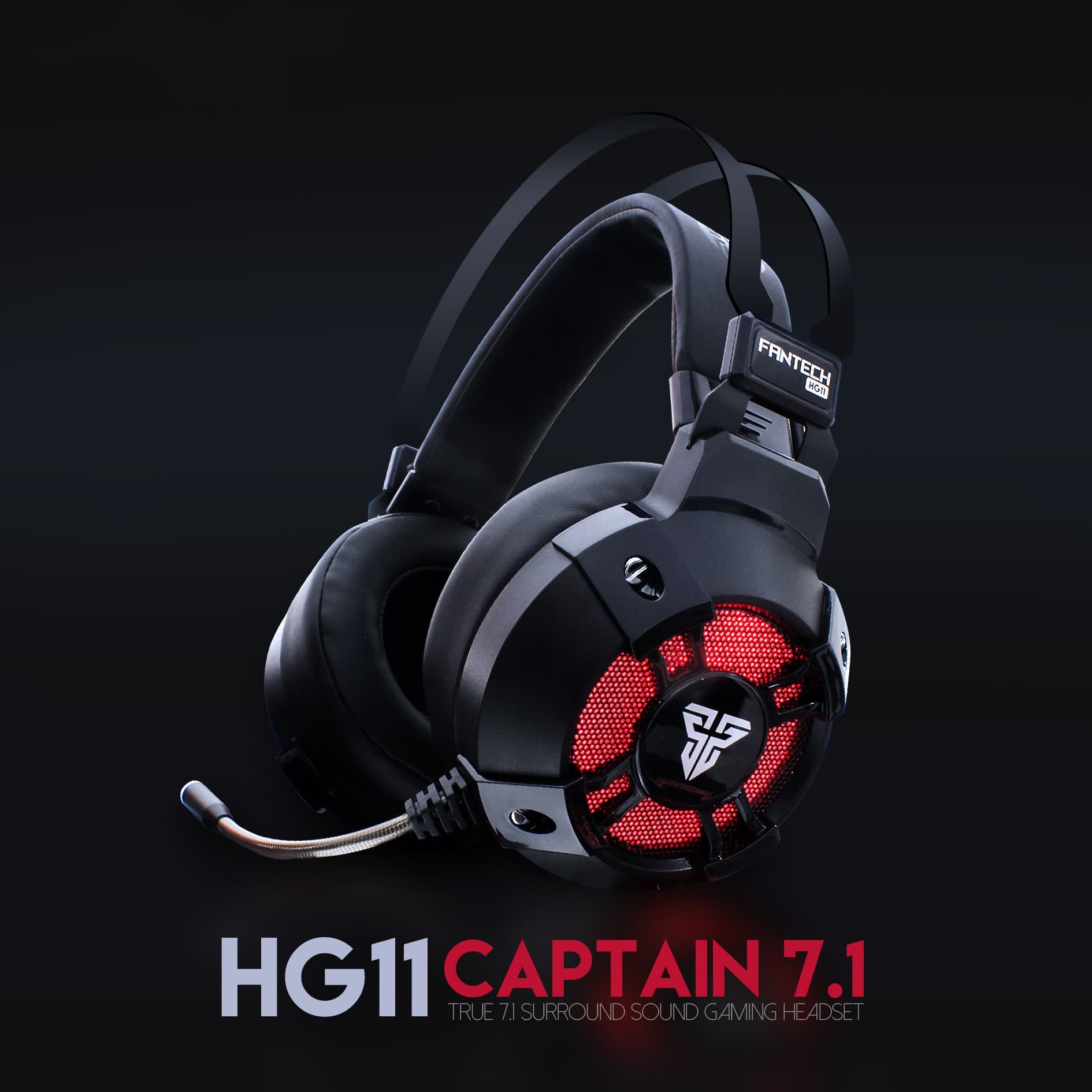 GlowX Gaming Headset – Wired Light-Up Headset with Microphone for Ultimate Gaming Experience
