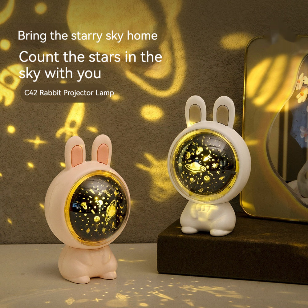 StarBunny – Creative Rabbit Star Light Projector Lamp for Children’s Home Décor