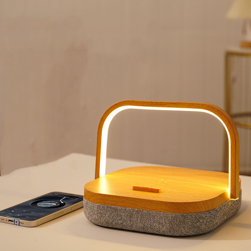 LumaCharge 3-in-1 LED Wireless Charger Bluetooth Speaker Desk Lamp