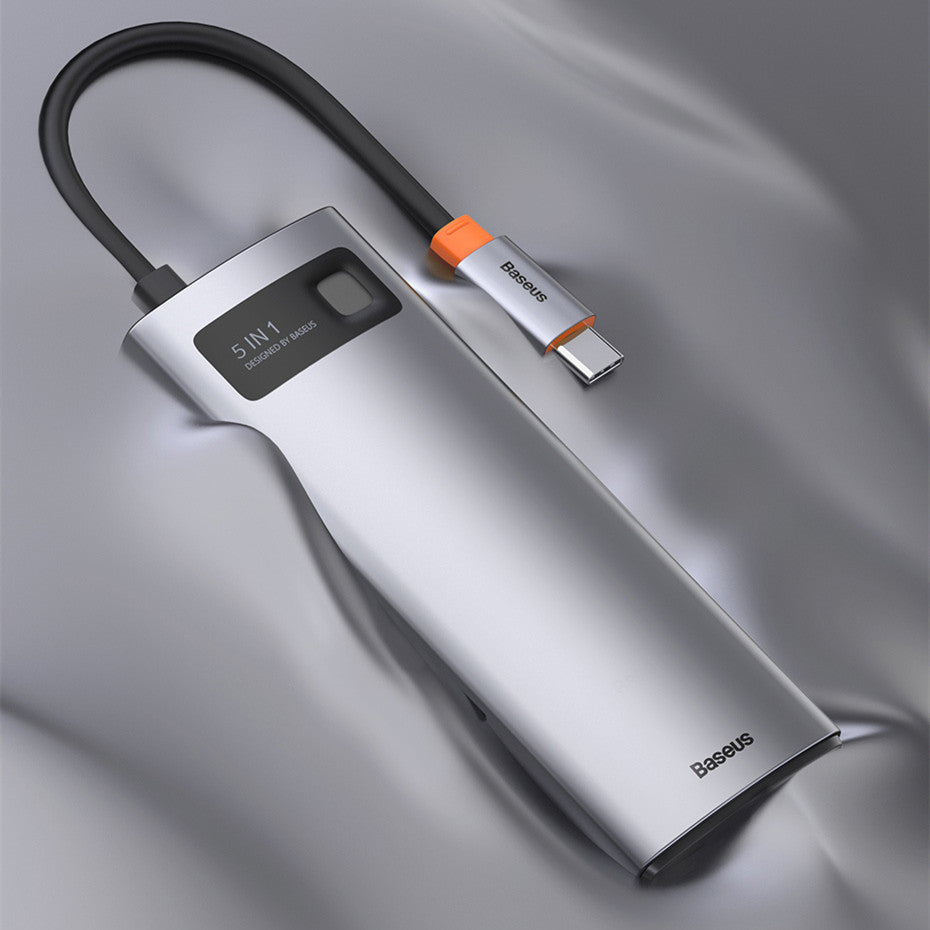 The Baseus GleamHub™ 5-in-1 Multifunctional Type-C Docking Station (30Hz)