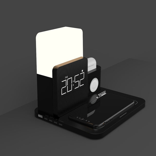 LumaCharge LED Alarm Clock & Magnetic Wireless Charger