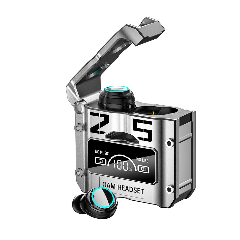 CyberPulse™ — Sci-Fi Metal Capsule Gaming Headset with Zero-Latency Audio