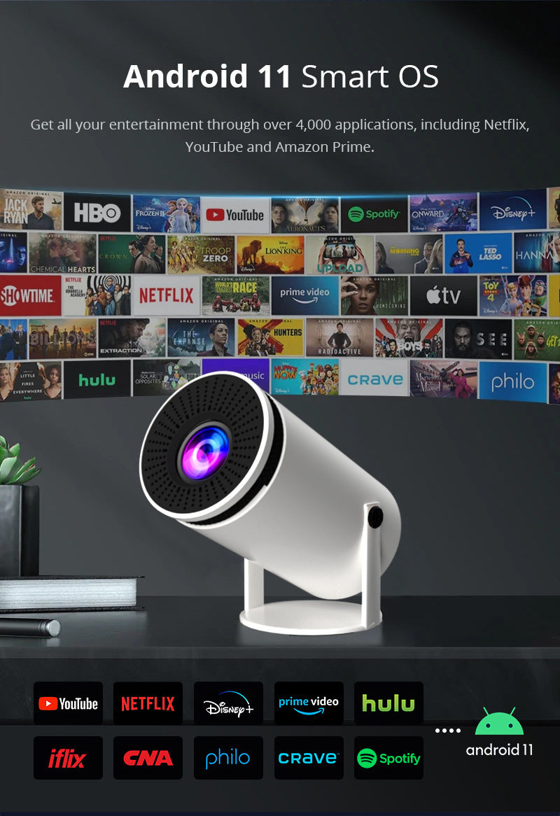 AnzhuoHD Barrel Machine HY300 Smart Projector