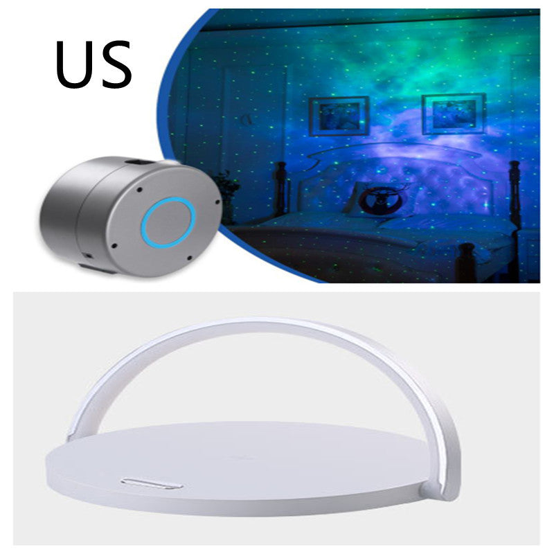 The GlowCharge Qi Wireless Charging Table Lamp
