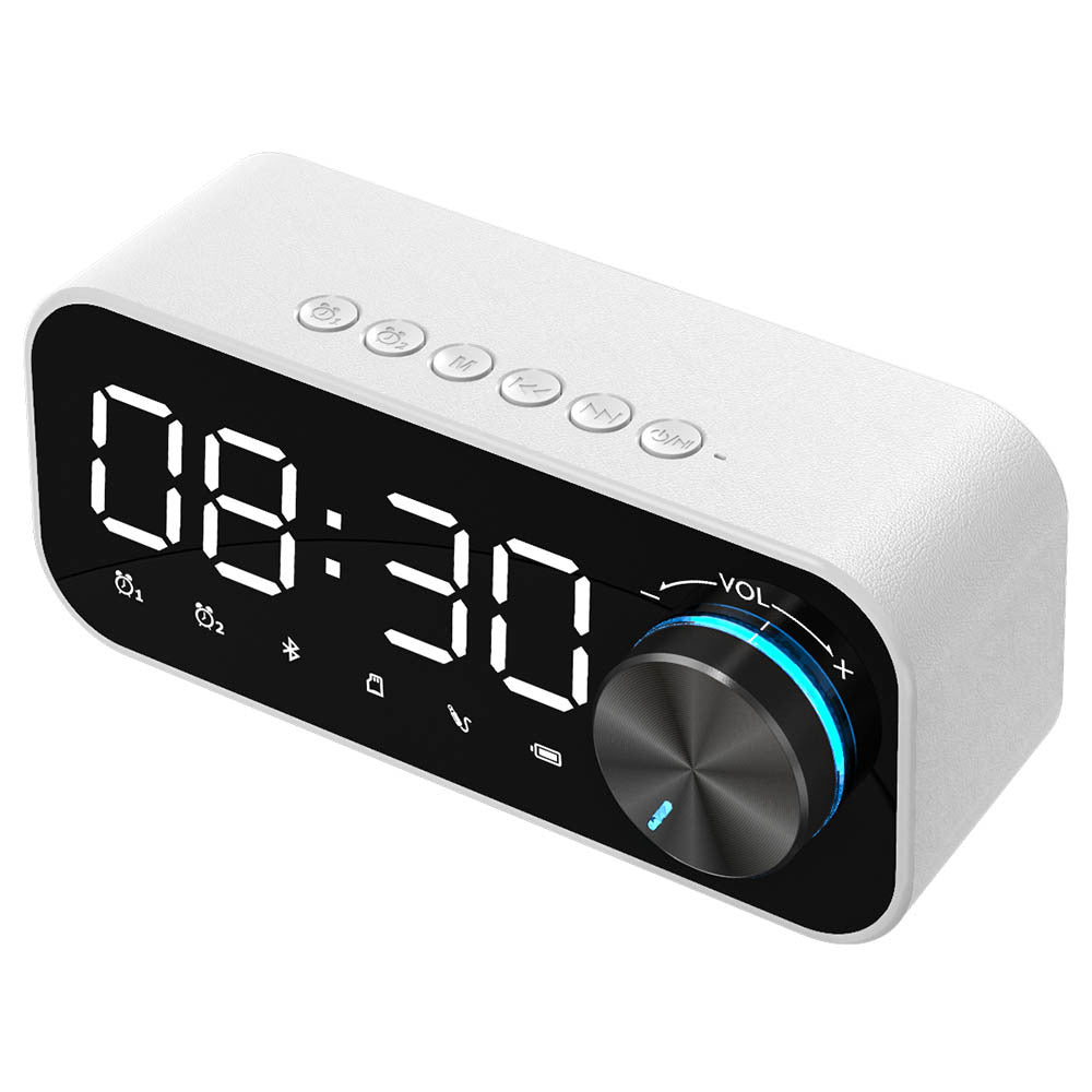 SonicRise Duo — Bluetooth Alarm Clock Speaker with LED Display
