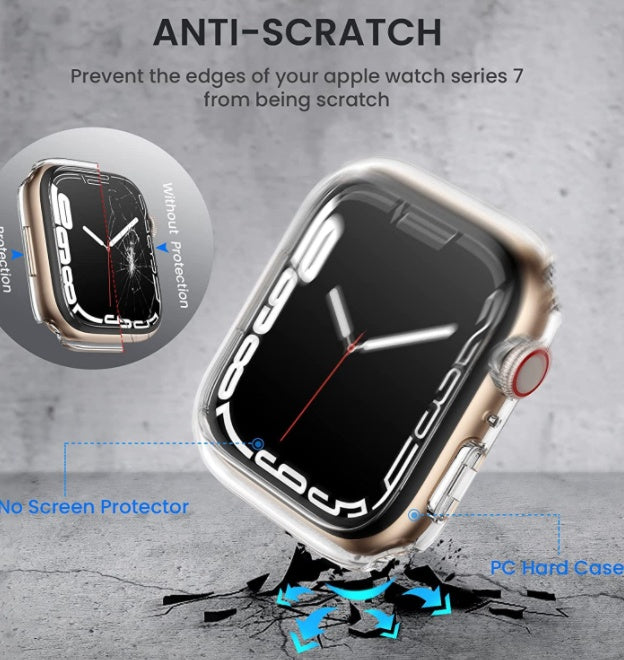CrystalGuard™ Tempered Glass & Armor Case for PC Watch