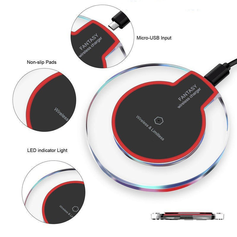 CrystalCharge Wireless Charging Dock – Sleek, Fast, and Elegant Charging Solution