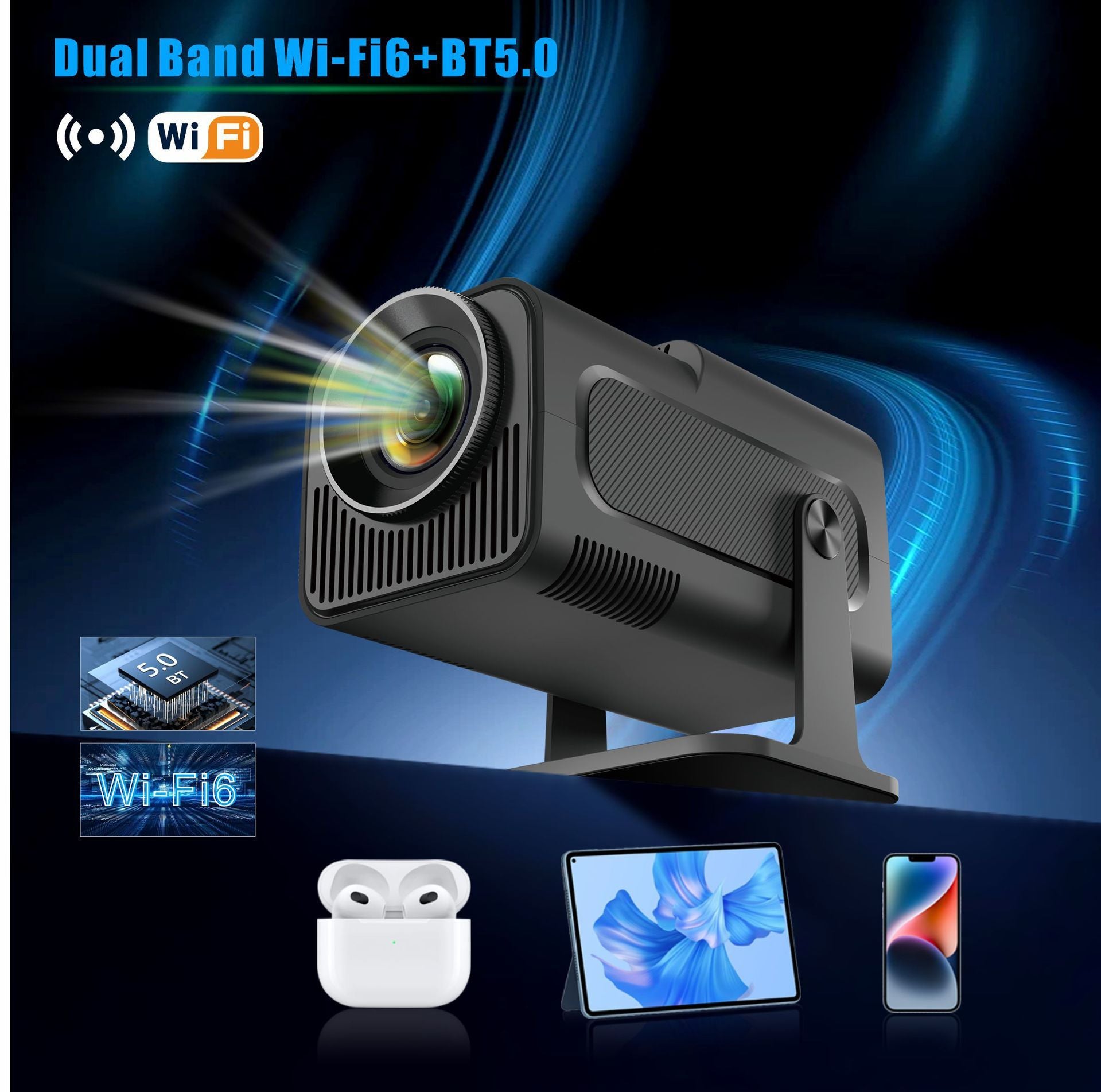 CineVision HY320 1080p Android Smart Projector