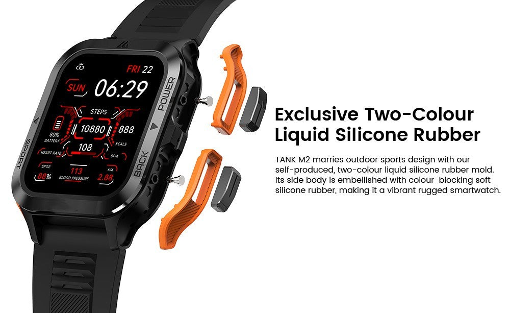 AquaPulse™ Smart Watch – Waterproof Silicone Intelligent Fitness Tracker