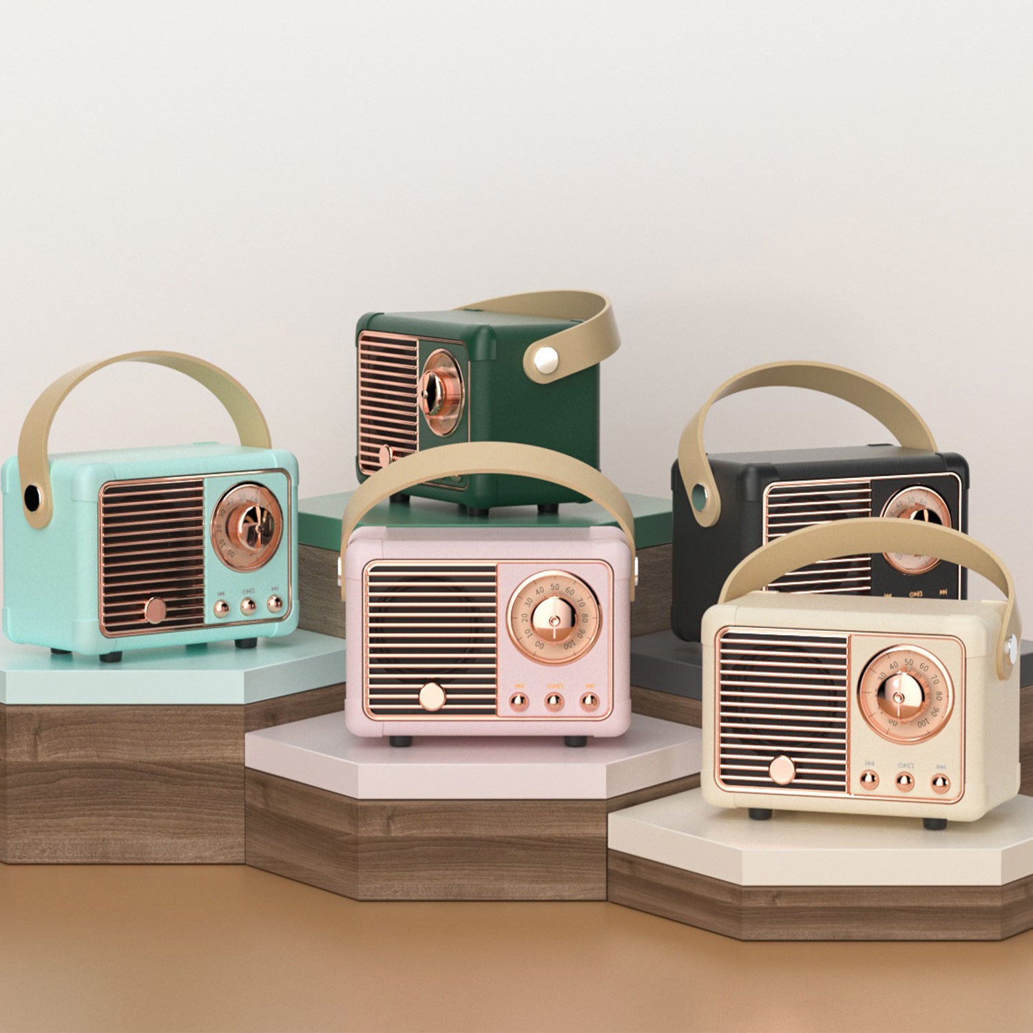 EchoCraft™ Retro Mini Card Speaker