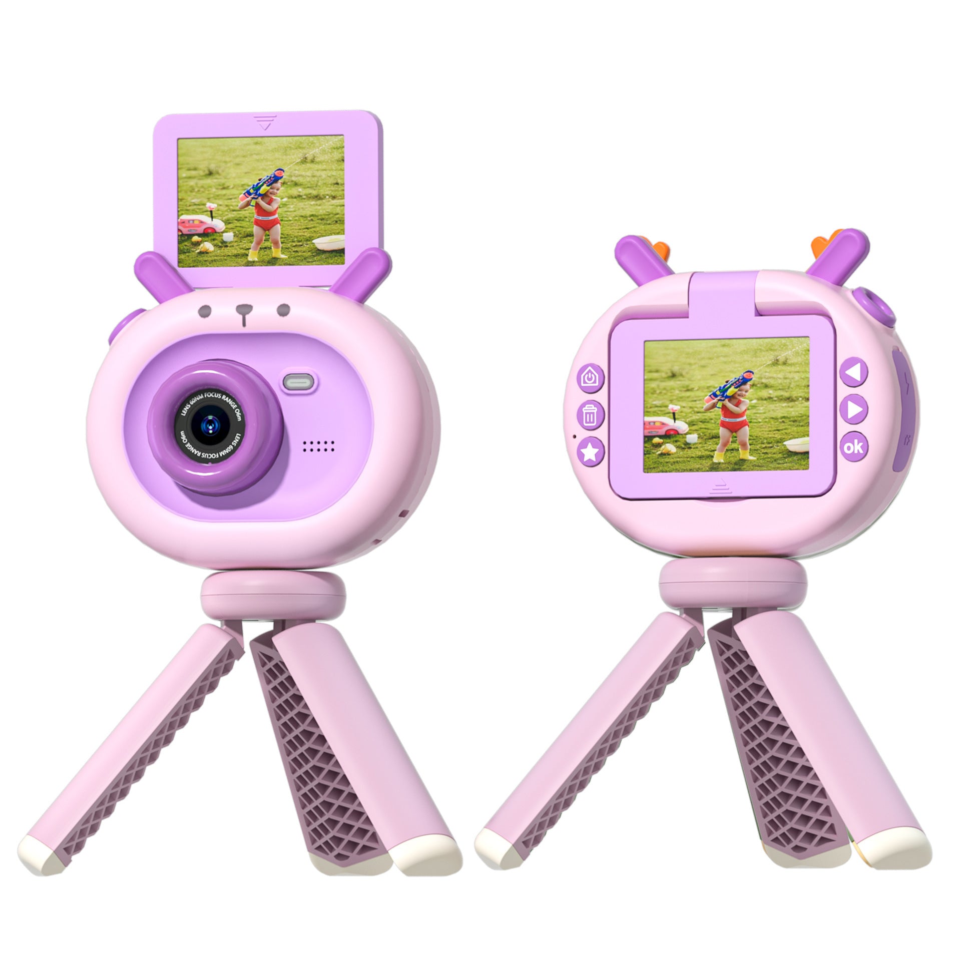 KidCam 180° Flip-Screen HD Digital Camera – Fun & Easy Photography for Kids